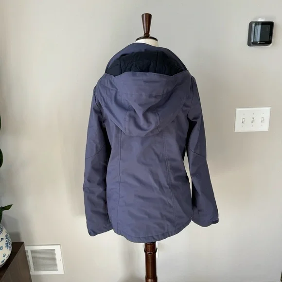 The North Face Soft Shell Ski & Snow Jacket with Removable Hood - Purple Jackets & Coats